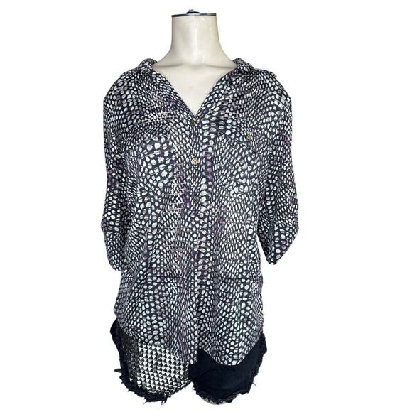Women's Rebecca Malone Abstract Print Blouse – Size Small - Picture 1 of 7